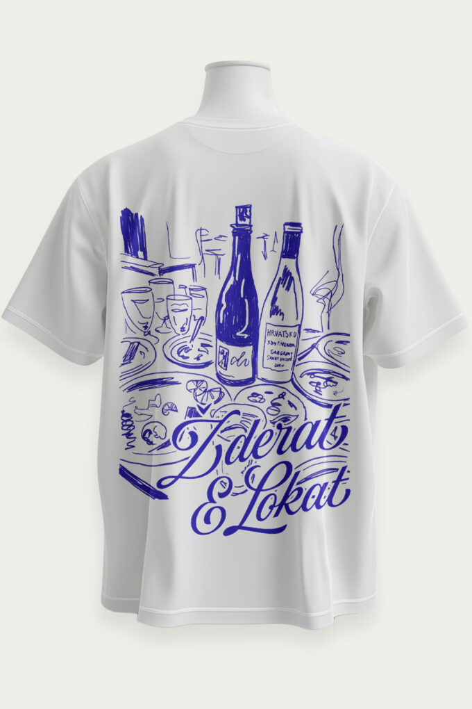 ŽDERAT & LOKAT - White T-shirt