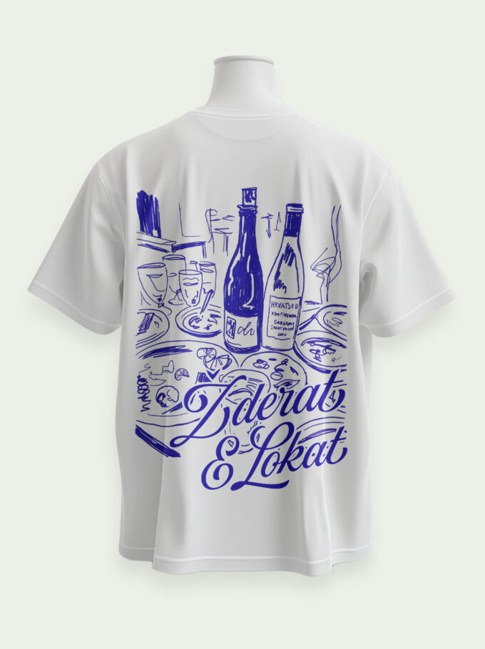 ŽDERAT & LOKAT - White T-shirt