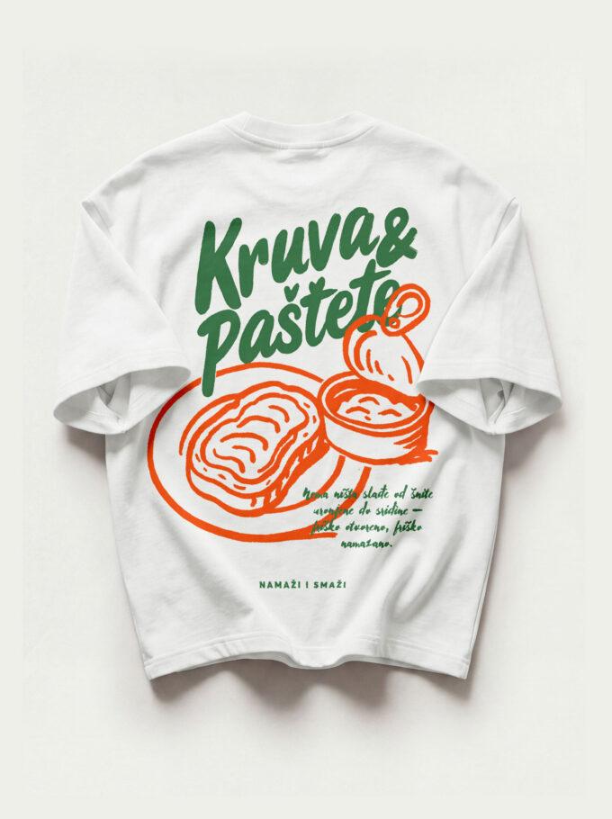Kruva & Paštete – Heavyweight Oversized T-Shirt