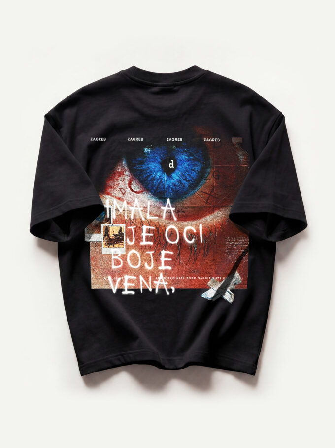 Boje Vena - Black Heavyweight Oversized T-Shirt