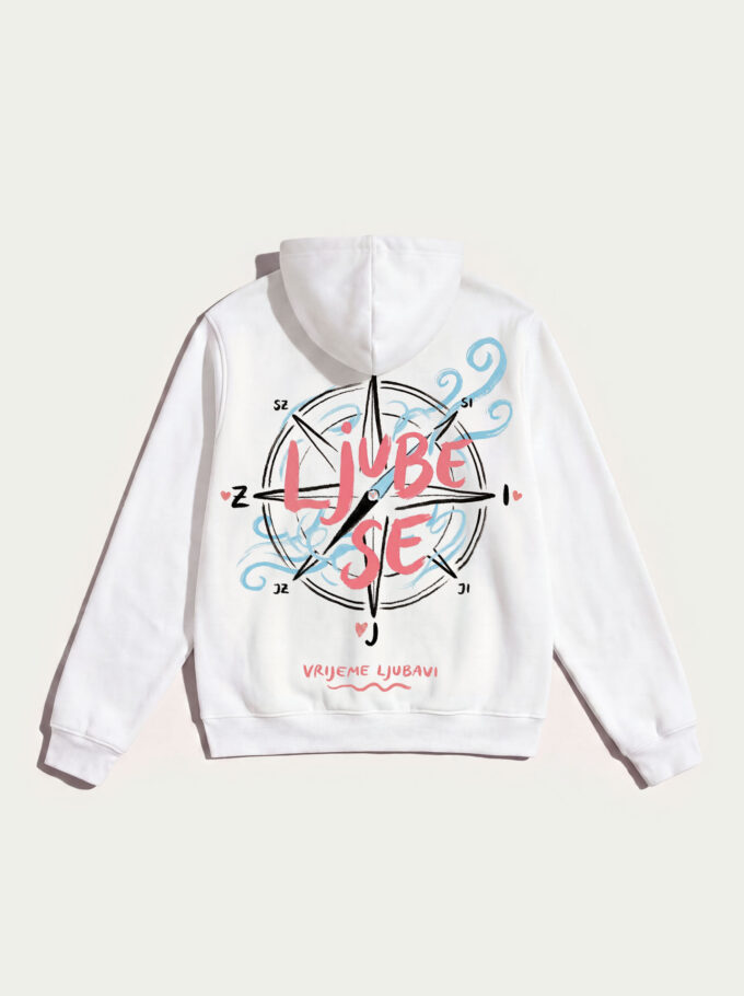 Ljube se - White Hoodie