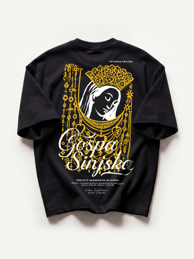 Gospa Sinjska - Heavyweight Oversized T-Shirt