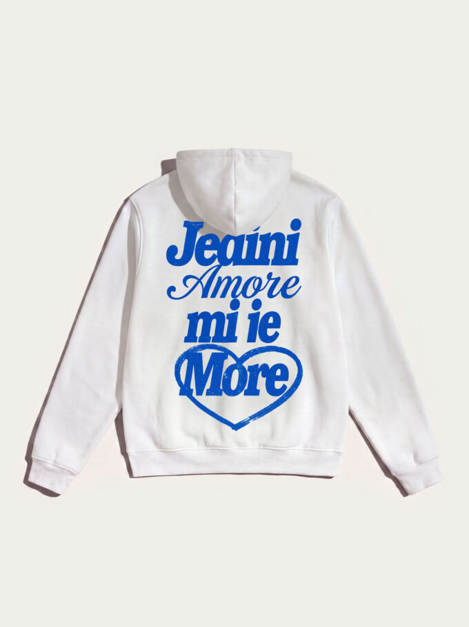 Amore More - White Hoodie
