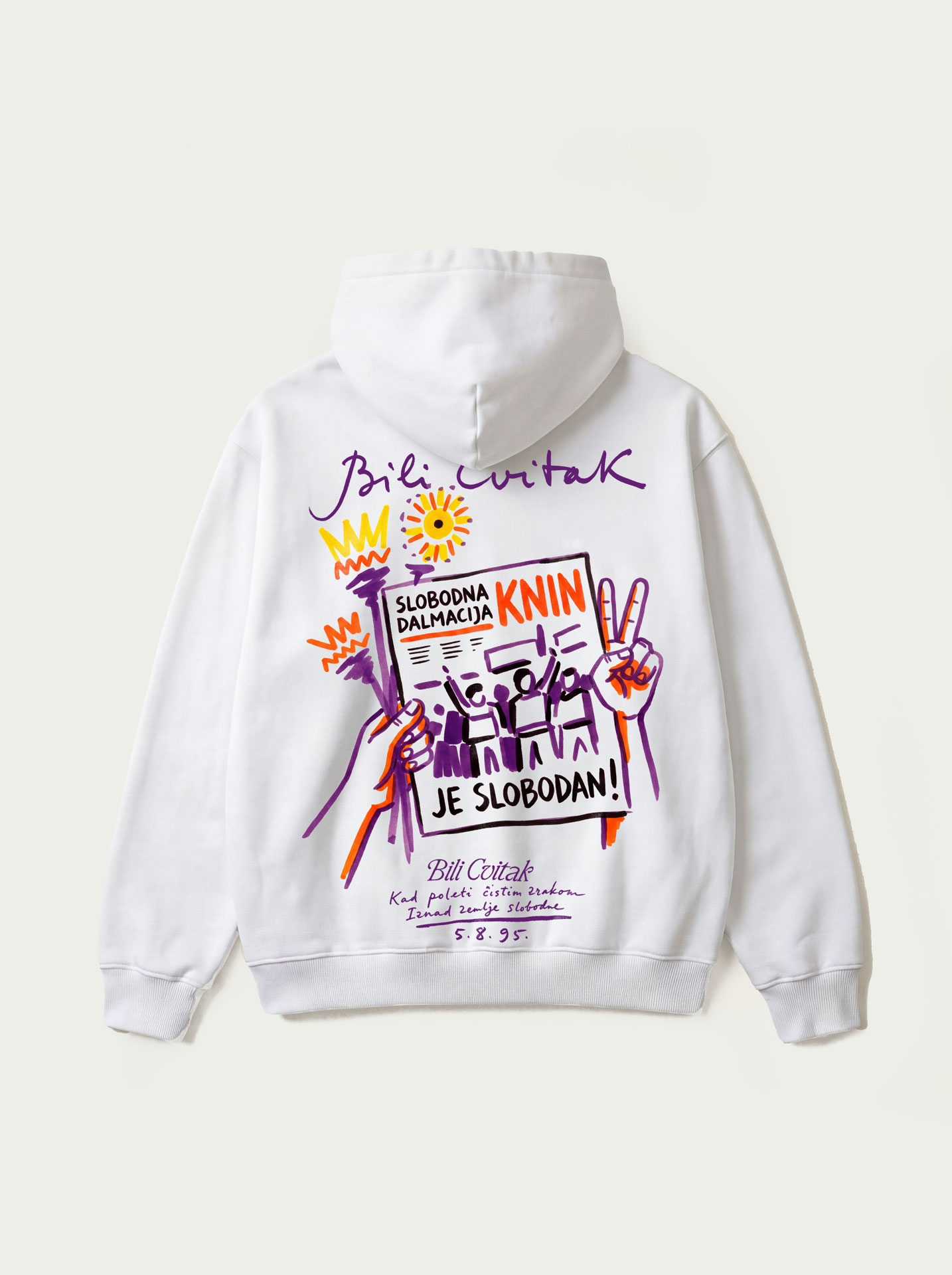 Bili Cvitak - White Hoodie