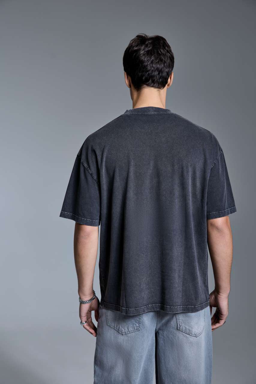Distortion Washed T-shirt - Slika 8