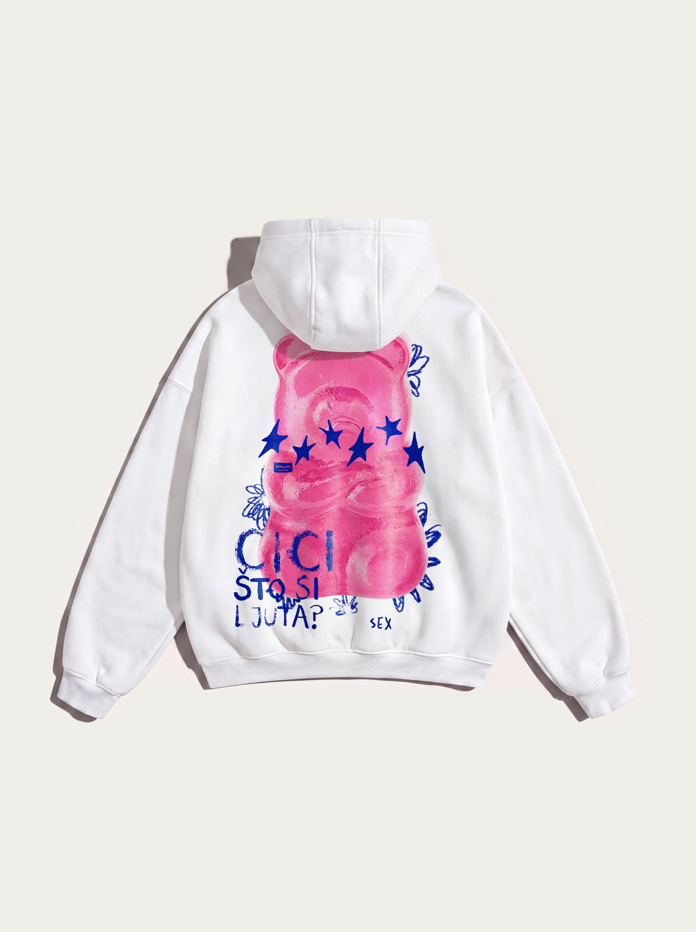 Cici – White Premium Heavyweight Hoodie