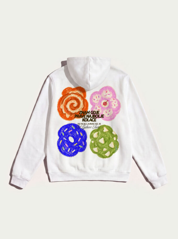 Kolači - White Hoodie
