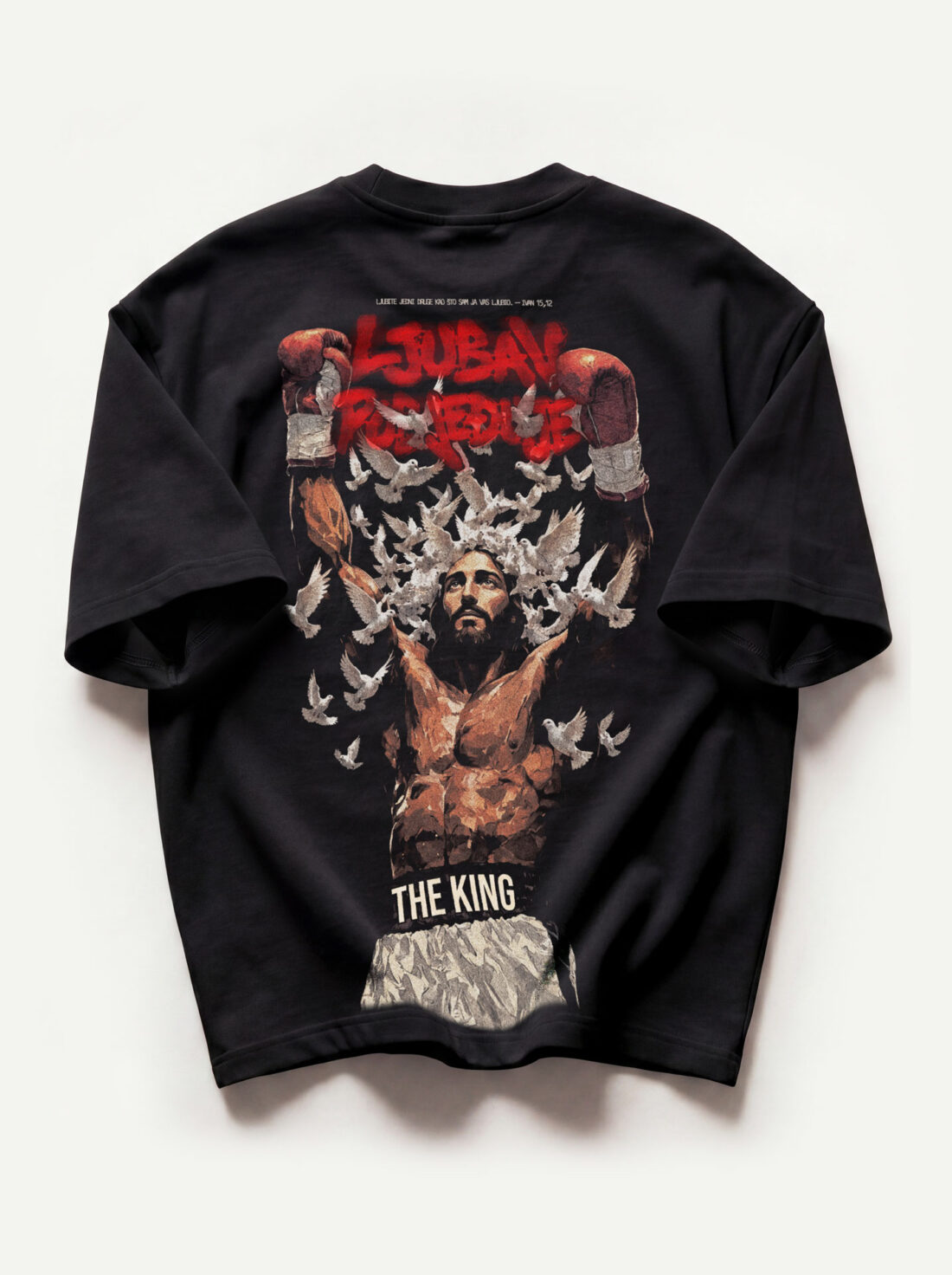 Ljubav Pobjeđuje - Heavyweight Oversized T-Shirt