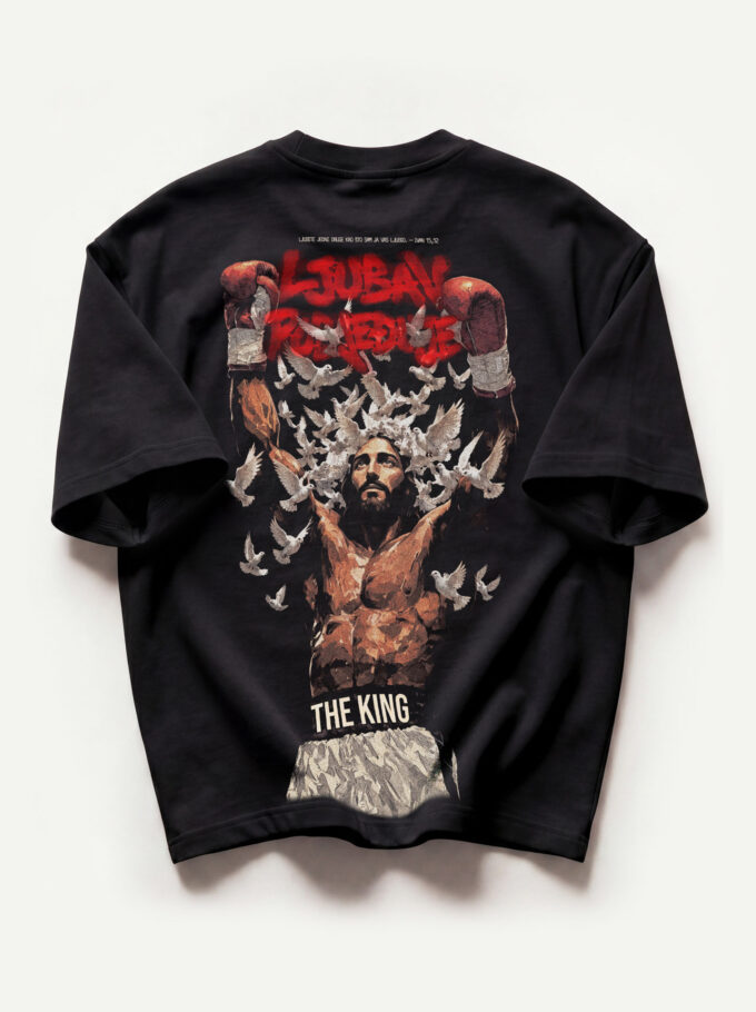 Ljubav Pobjeđuje - Heavyweight Oversized T-Shirt