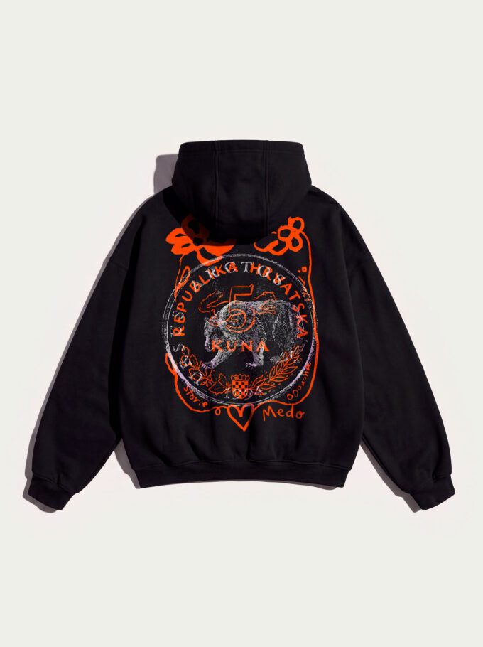 Medo – Black Premium Heavyweight Hoodie