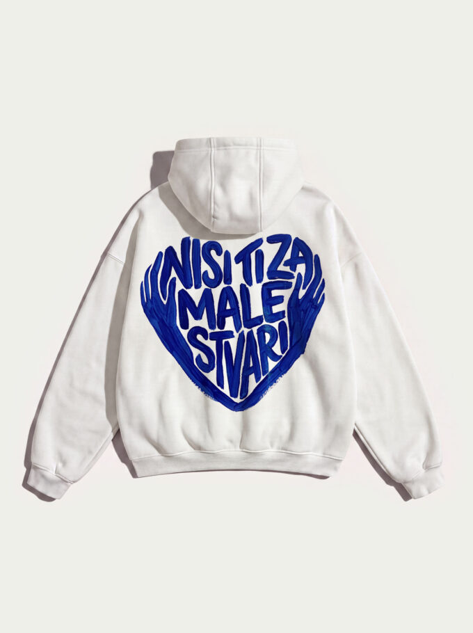 Nisi Ti – White Premium Heavyweight Hoodie