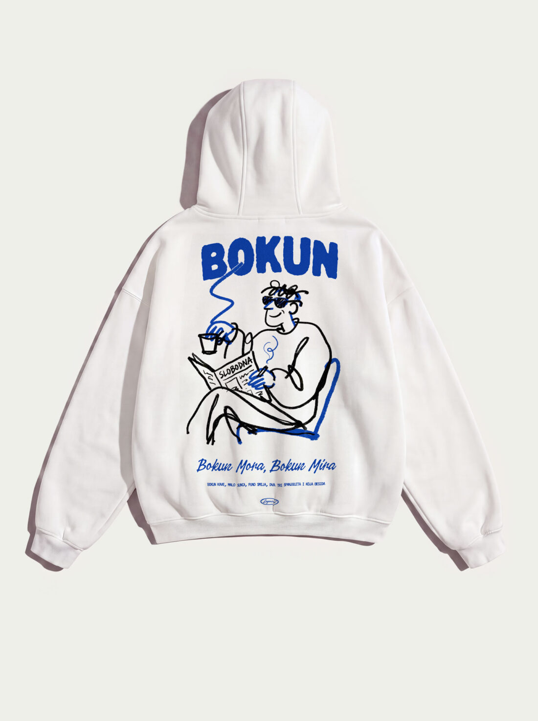 Bokun – White Premium Heavyweight Hoodie