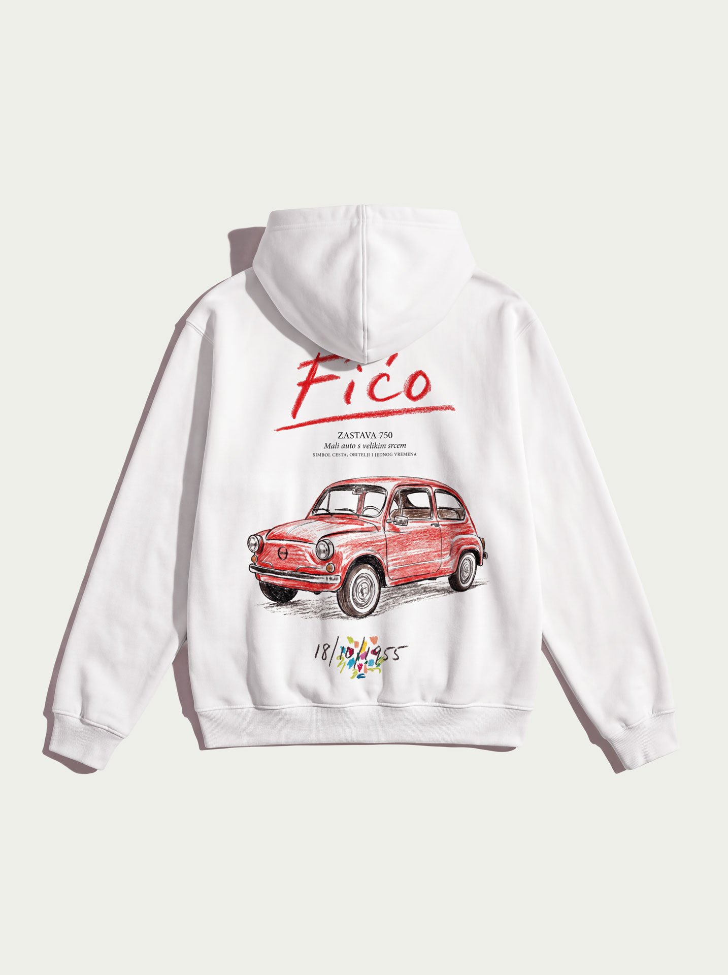 Fićo - White Hoodie - Slika 5