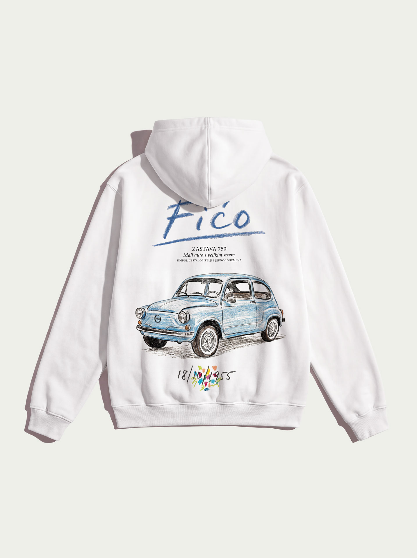 Fićo - White Hoodie - Slika 2