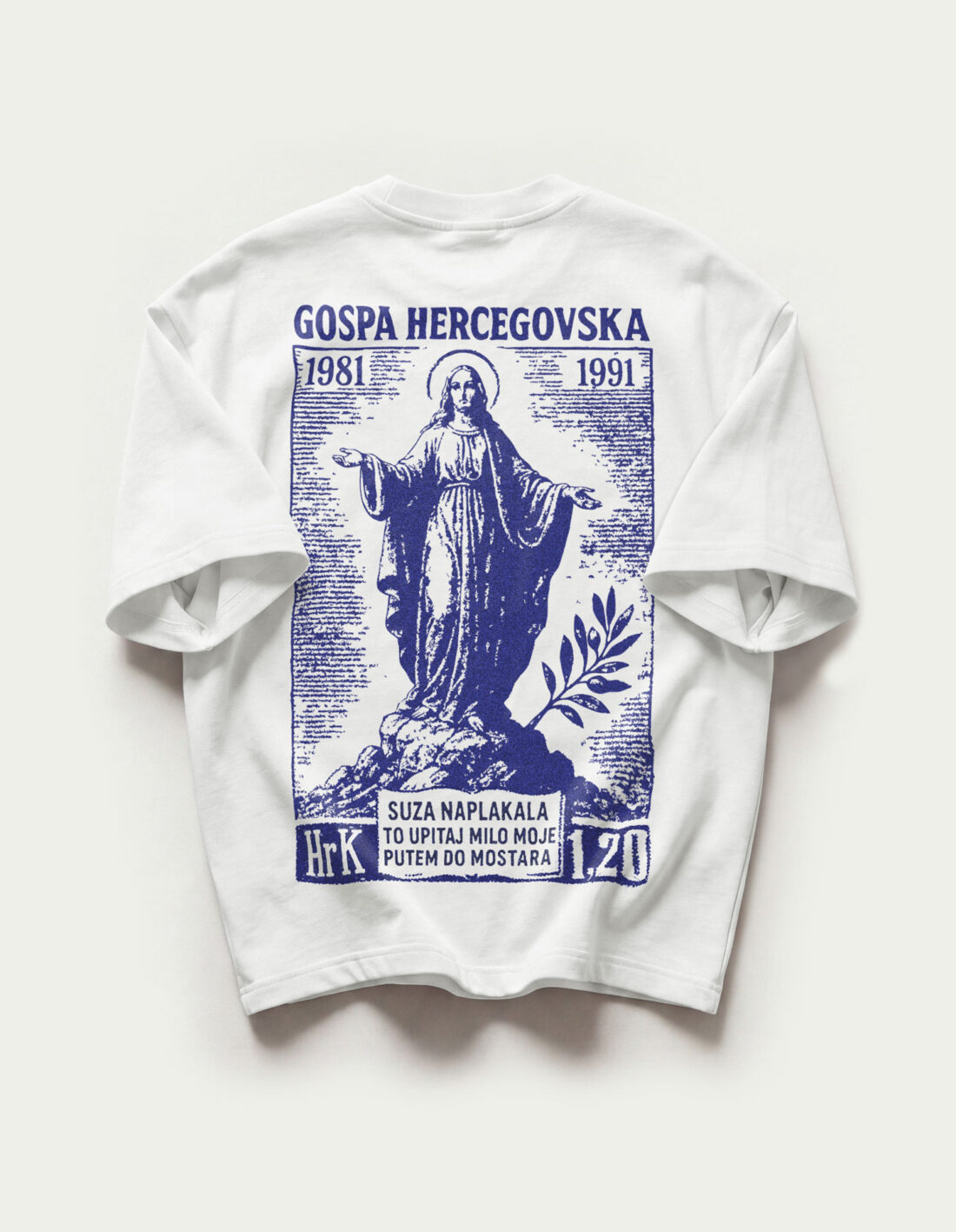 Gospa Hercegovska - Heavyweight Oversized T-Shirt