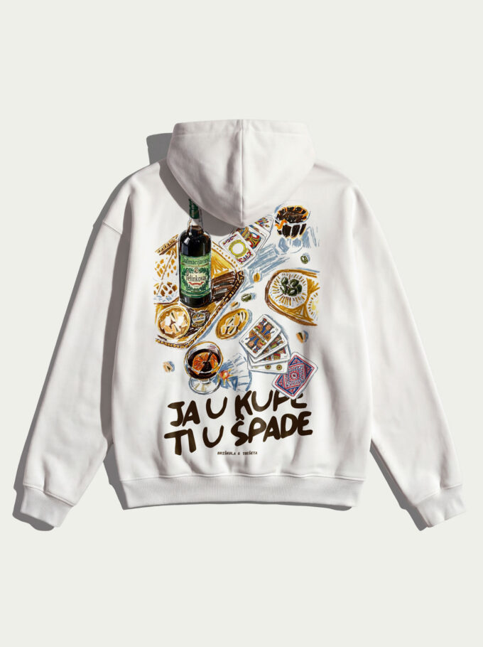 Ja u kupe, ti u špade - White Hoodie