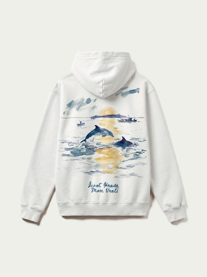 More - White Hoodie