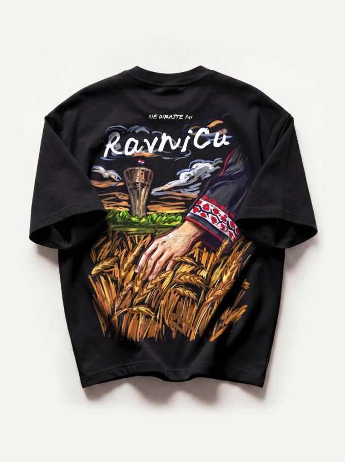 Ravnicu - Black Heavyweight Oversized T-Shirt