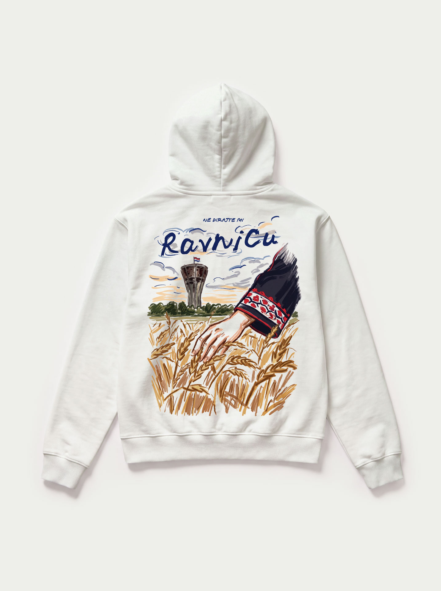 Ravnicu - White Hoodie