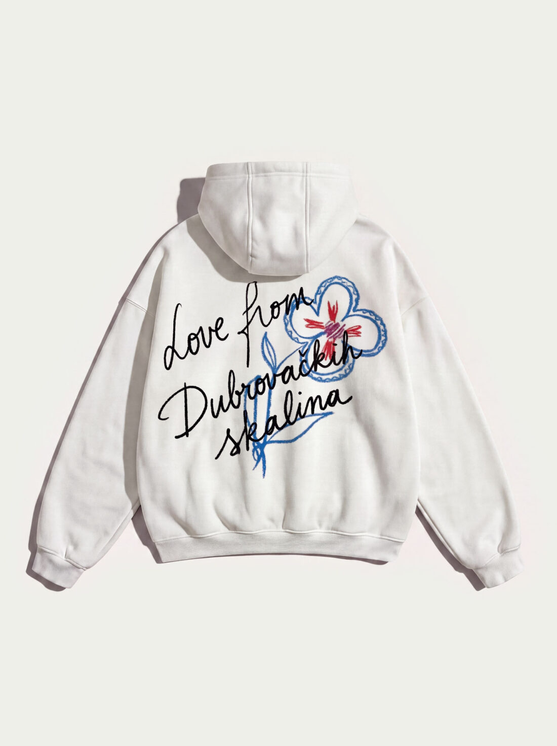 Love from Dubrovnik – White Premium Heavyweight Hoodie