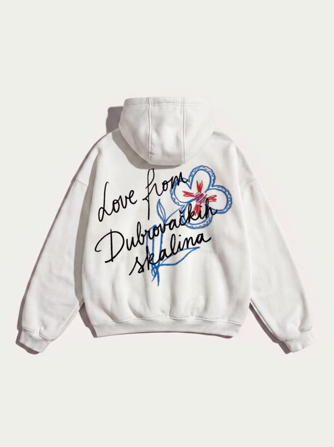 Love from Dubrovnik – White Premium Heavyweight Hoodie
