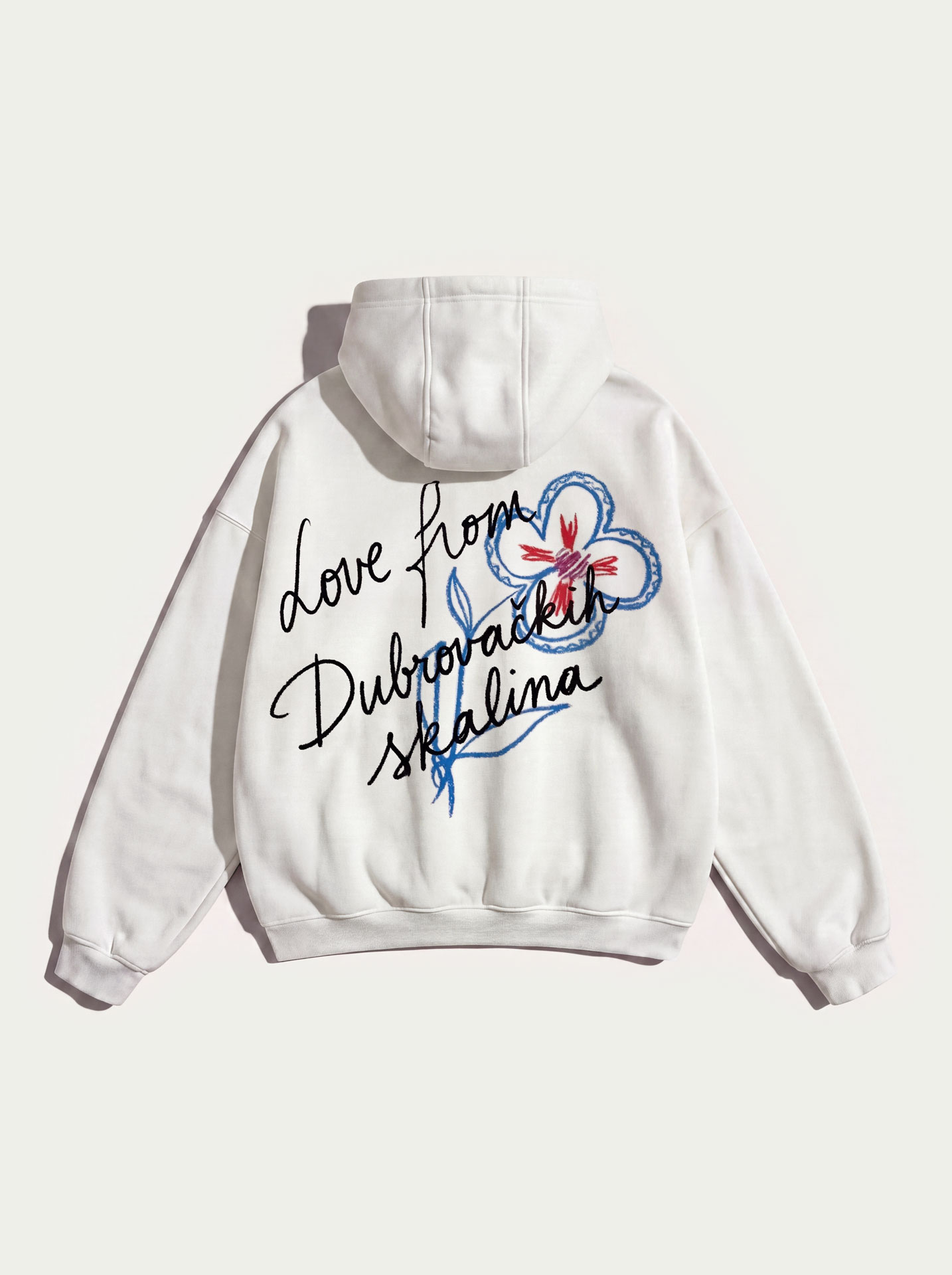 Love from Dubrovnik – White Premium Heavyweight Hoodie